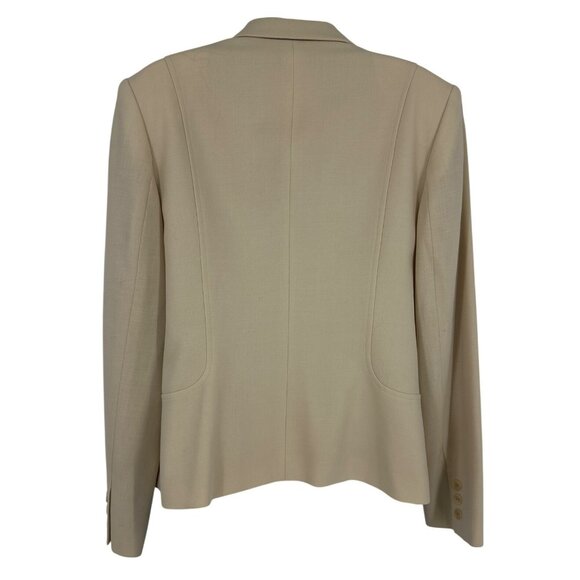 Talbots Italian Fabric 3-Button Front Wool Blazer Women's Size 12 - Picture 4 of 9